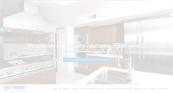 Desktop Screenshot of firstpriorityappliance.com